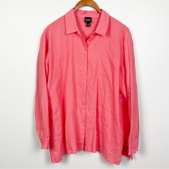 Eileen Fisher Tops - Eileen Fisher 100% Irish Linen Size M